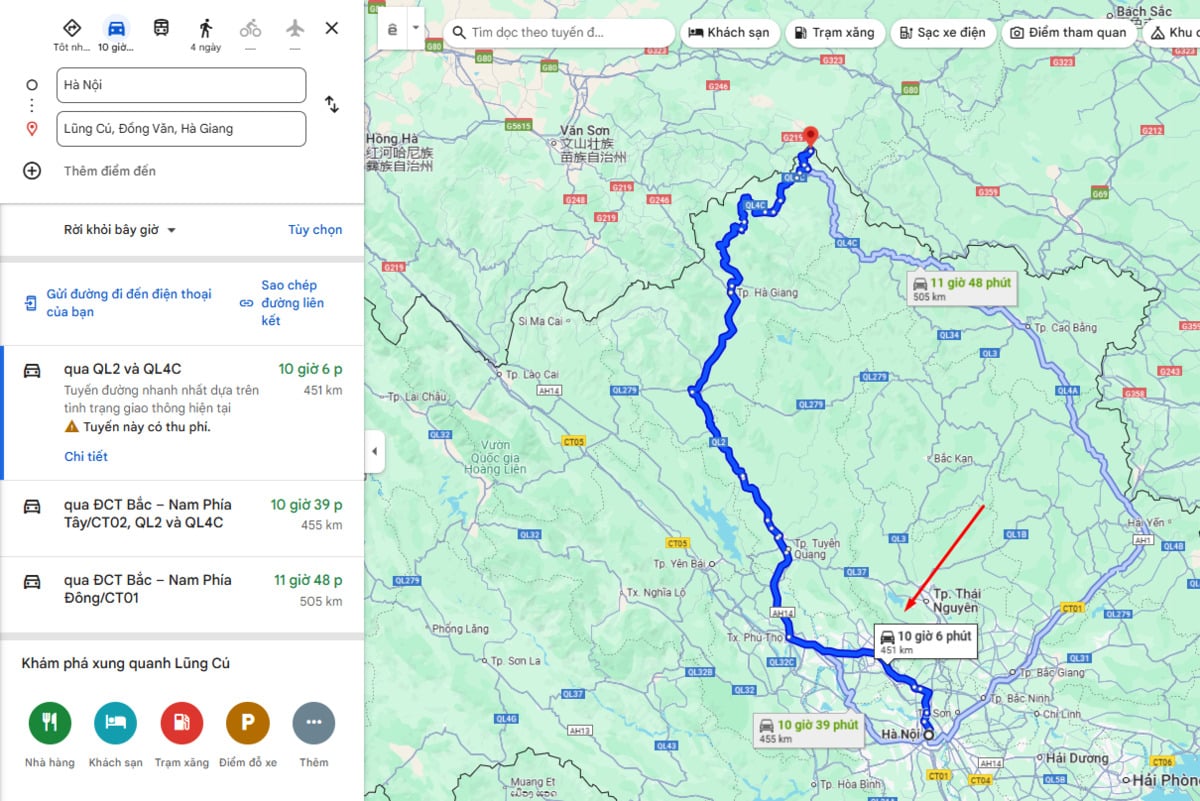 Ảnh chụp màn hình Google Maps