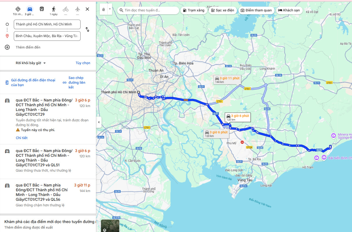Ảnh chụp màn hình Google Maps