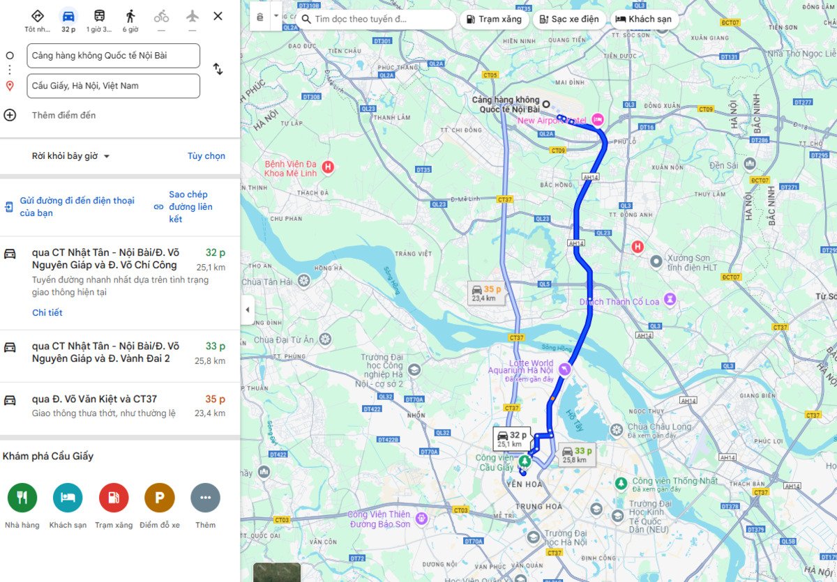 Ảnh chụp màn hình Google Maps