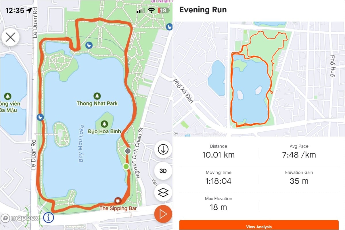 1 vòng công viên Thống Nhất bao nhiêu km? - ảnh 1