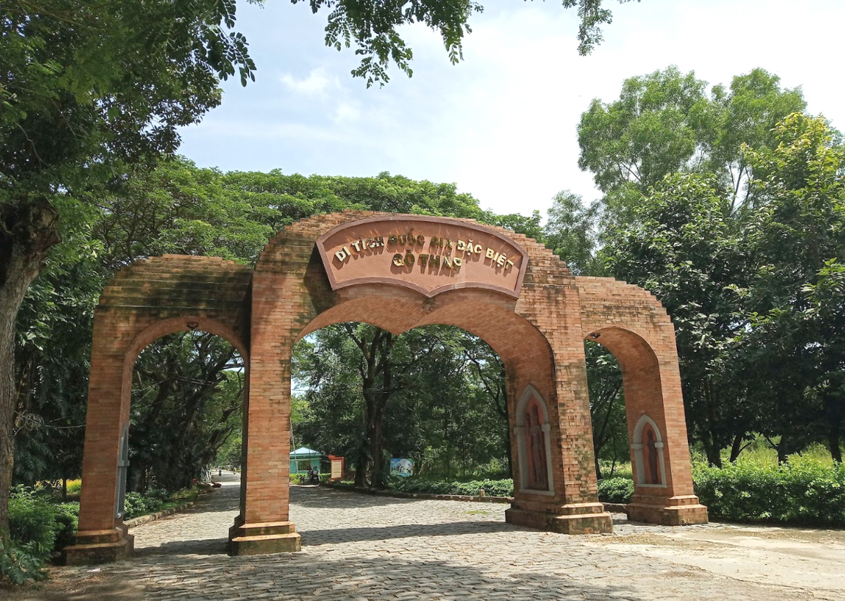Khu di tích Gò Tháp (Ảnh: Du lịch Miền Tây)