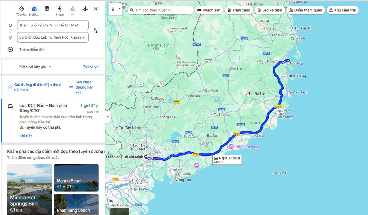 Ảnh chụp màn hình Google Maps