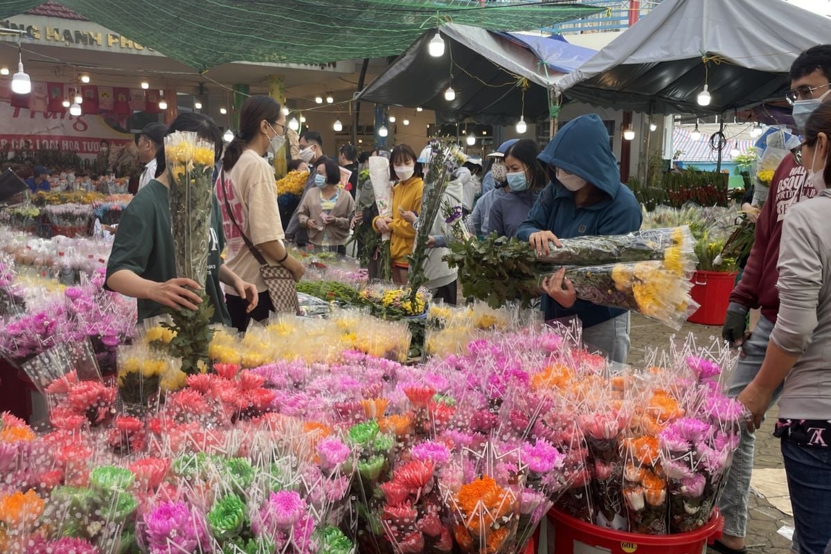 Chợ hoa Hồ Thị Kỷ: Thiên đường sắc màu giữa lòng Sài Gòn - ảnh 3