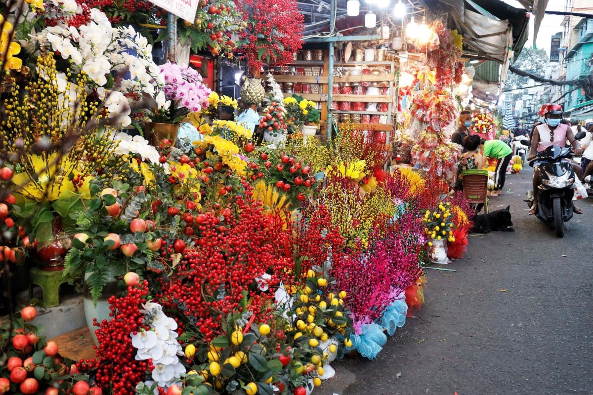 Chợ hoa Hồ Thị Kỷ: Thiên đường sắc màu giữa lòng Sài Gòn - ảnh 4