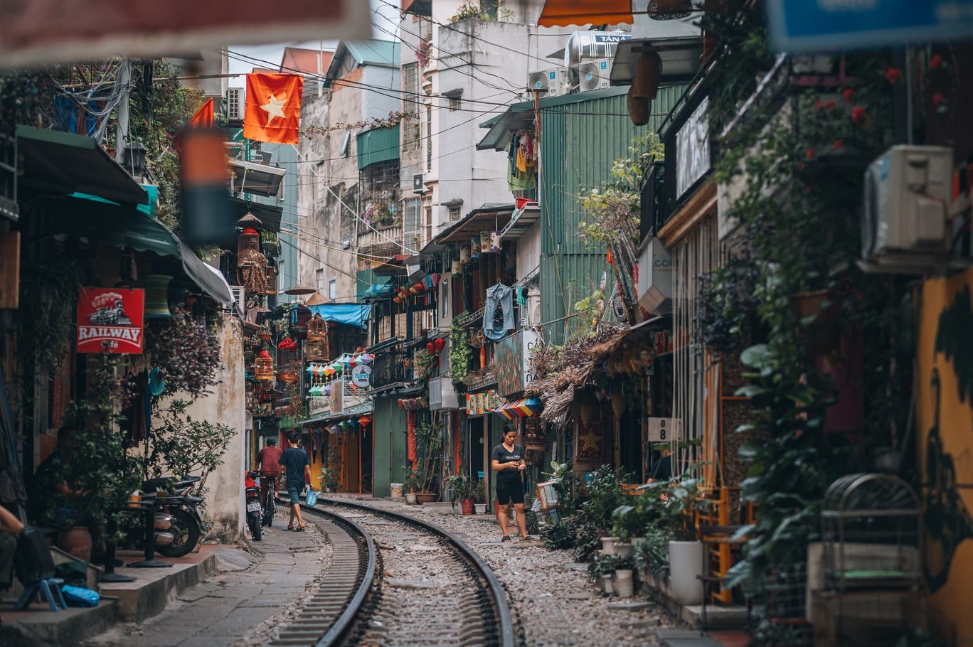 Đường tàu Hà Nội (Ảnh: Getty)