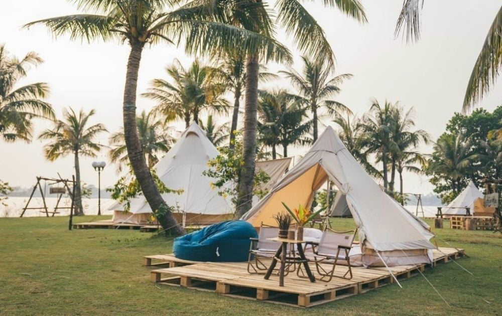 Cắm trại cực 'chill' ven hồ (Ành: Internet)