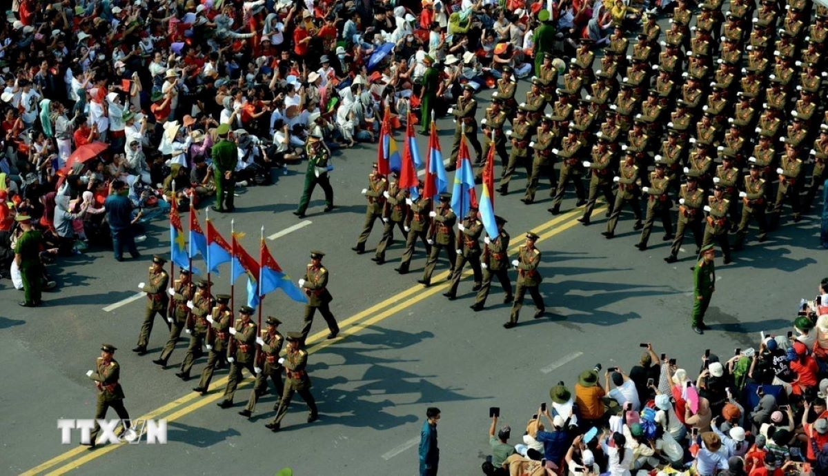 Đại lễ 50 năm Ngày Giải phóng miền Nam hống nhất đất nước (30/4/1975-30/4/2025) (Ảnh: TTXVN)