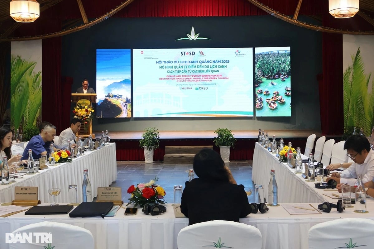 Hội thảo du lịch xanh Quảng Nam 2025 tổ chức ngày 6/6 (Ảnh: Báo Dân Trí)