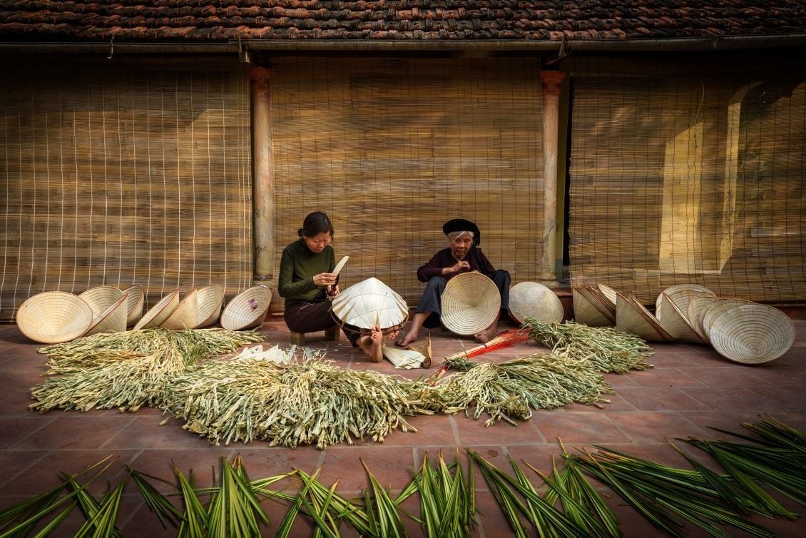 Làng nghề nón lá Chuông: Nét duyên dáng của Hà Nội xưa - ảnh 3