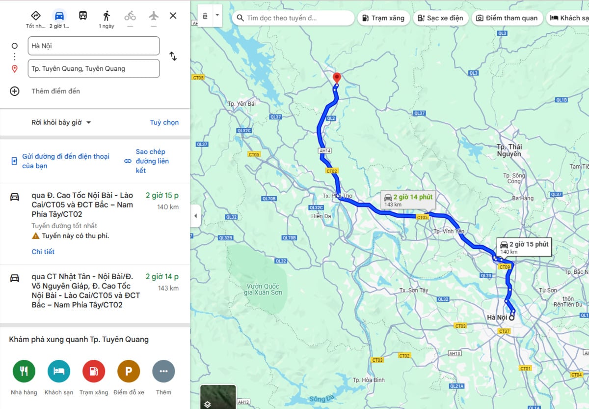 Ảnh chụp màn hình Google Maps