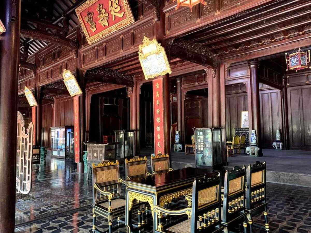 Bên trong Cung Diên Thọ (Nguồn: Internet)