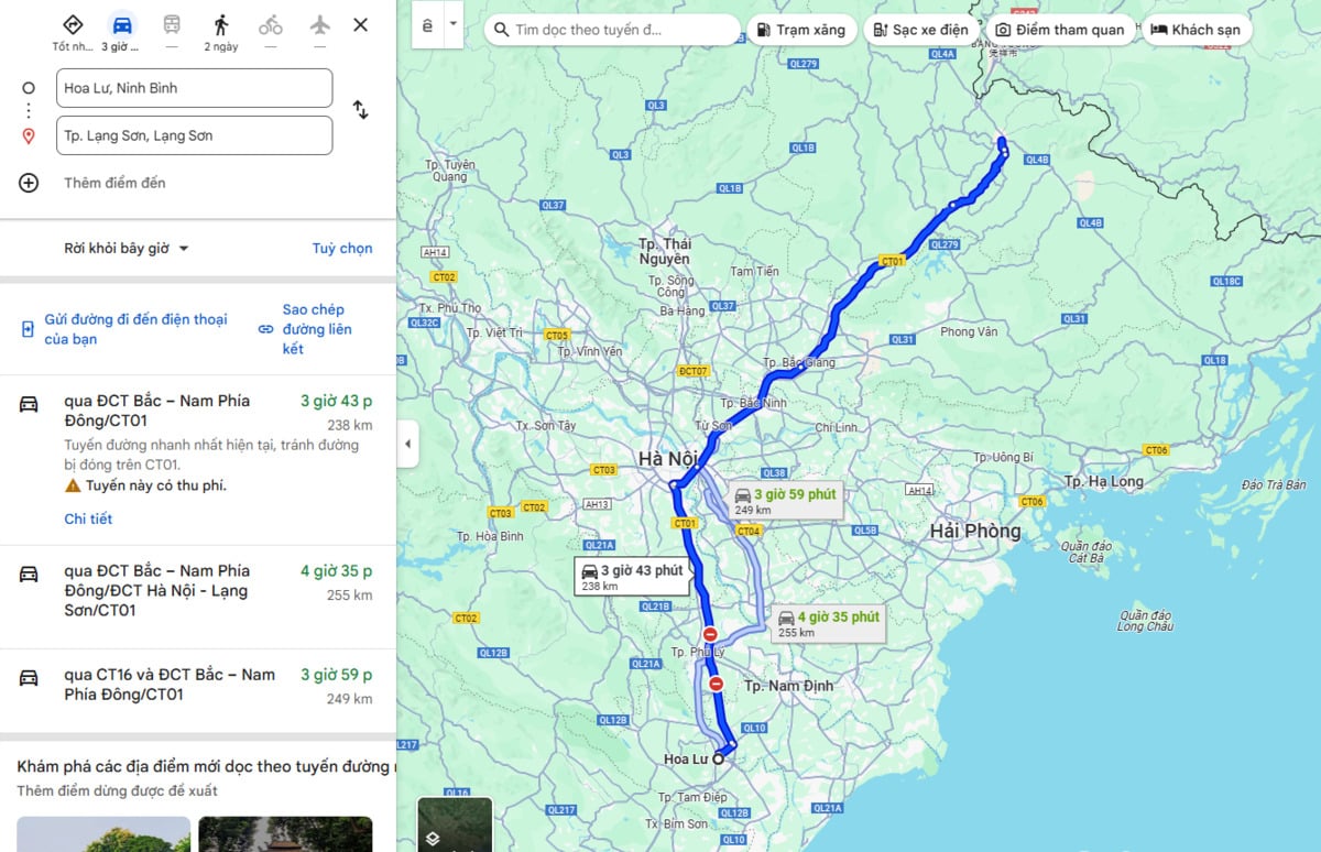 Ảnh chụp màn hình Google Maps