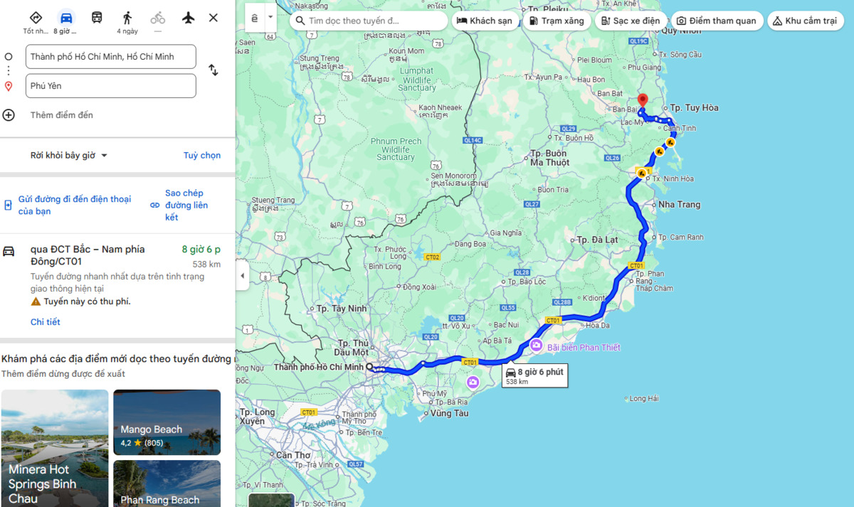 Ảnh chụp màn hình Google Maps