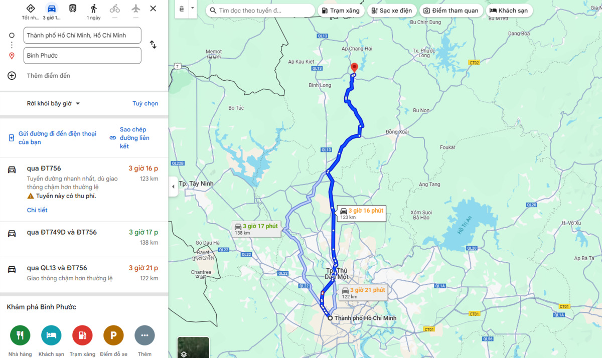 Ảnh chụp màn hình Google Maps.