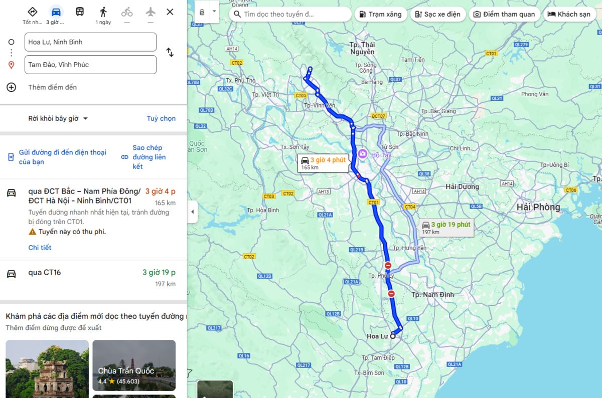 Ảnh chụp màn hình Google Maps