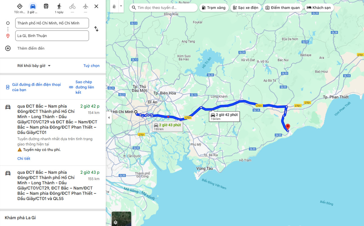 Ảnh chụp màn hình Google Maps