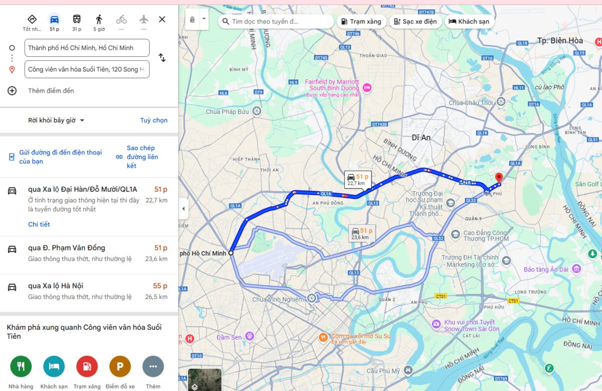 Ảnh chụp màn hình Google Maps