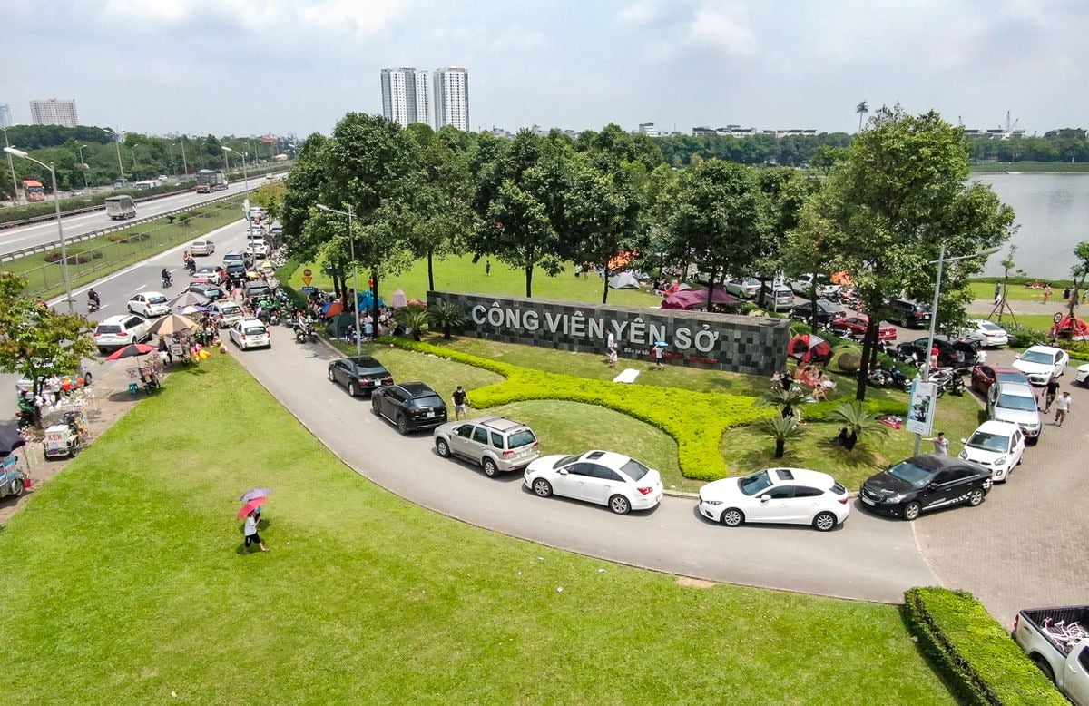 1 vòng công viên Yên Sở rơi vào khoảng 3-5km. (Ảnh: Internet)