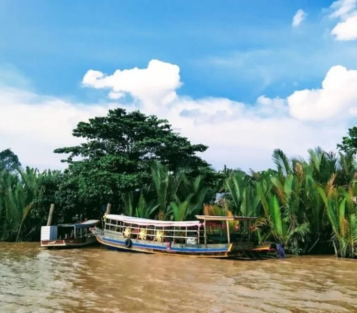 Hướng di chuyển đến khu du lịch sinh thái Cồn Hô ( Ảnh: Du lịch Tôi và bạn)