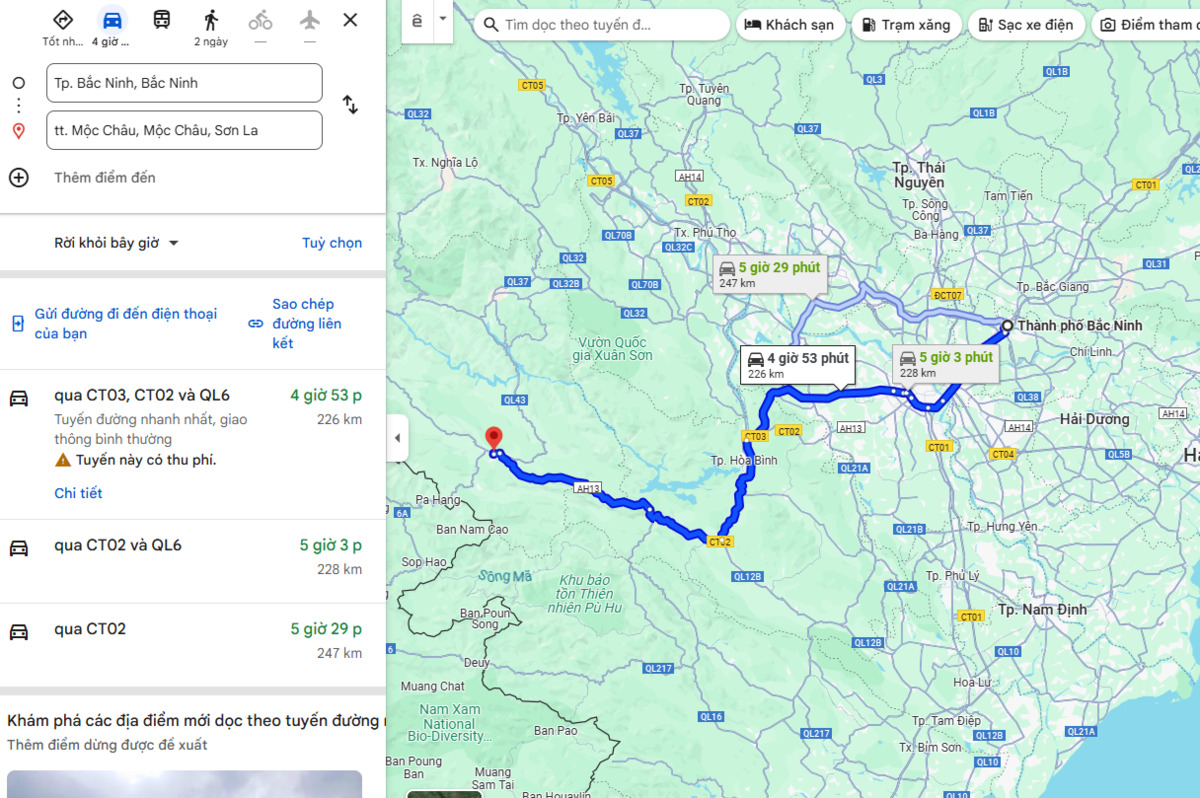 Ảnh chụp màn hình Google Maps
