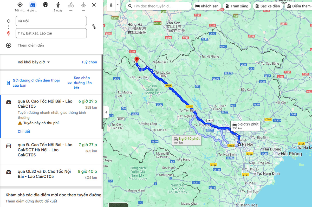 Ảnh chụp màn hình Google Maps