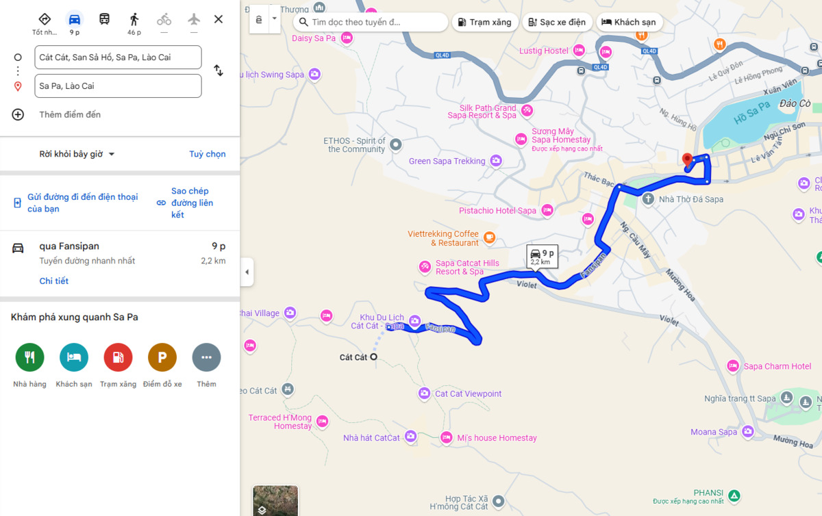 Ảnh chụp màn hình Google Maps