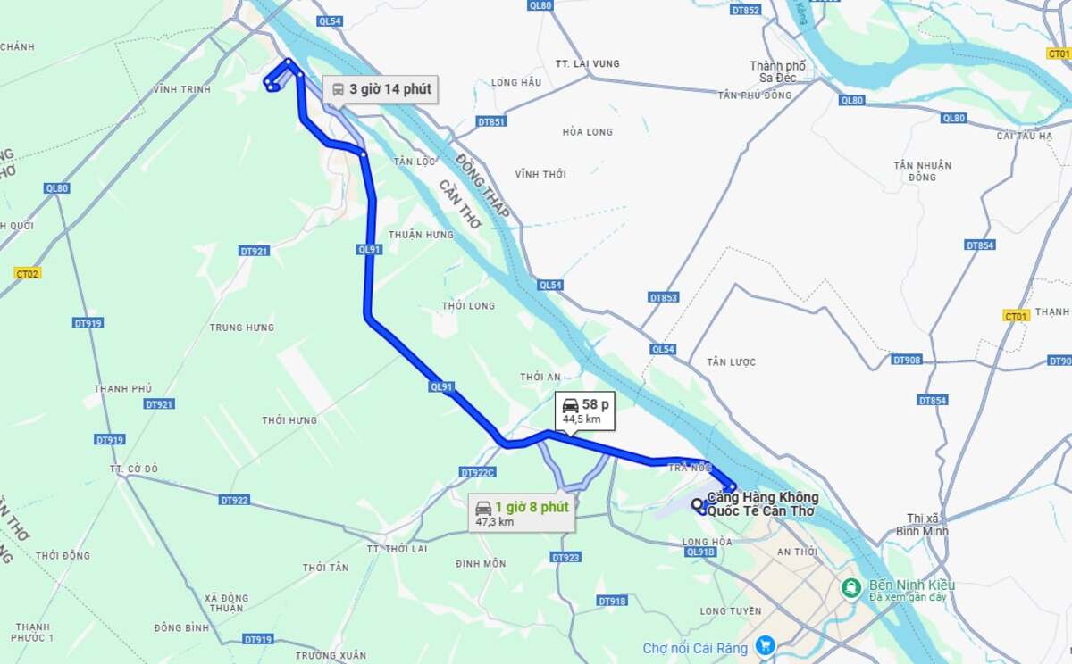 Ảnh chụp màn hình Google Maps