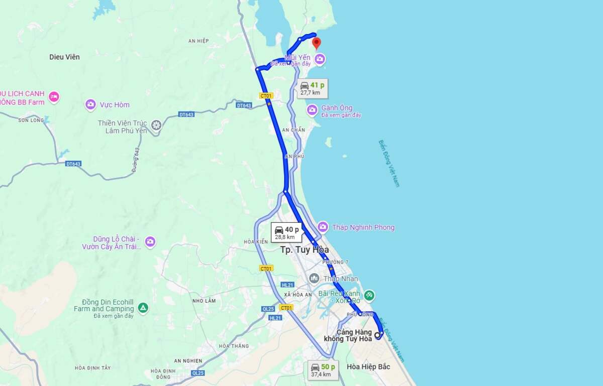 Ảnh chụp màn hình Google Maps