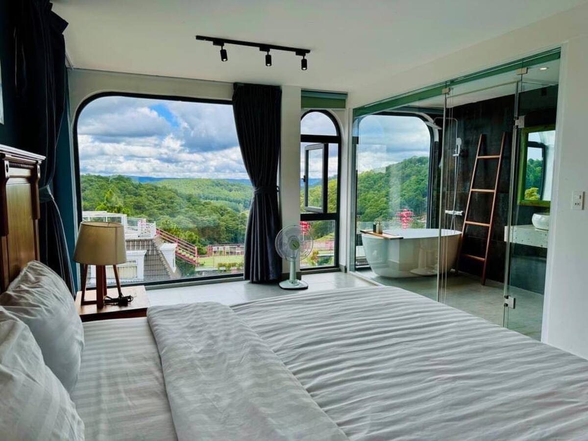 View nhìn từ phòng tại homestay (Ảnh: The Kupid Homestay)