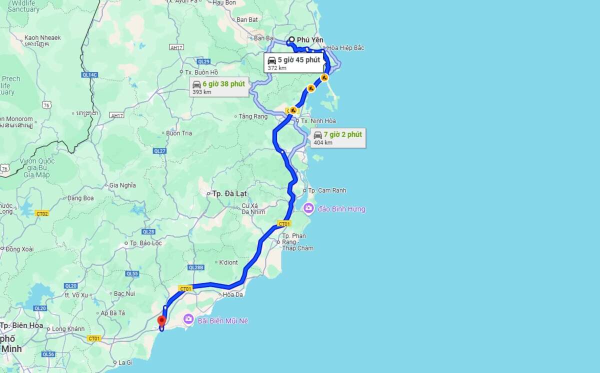 Ảnh chụp màn hình Google Maps