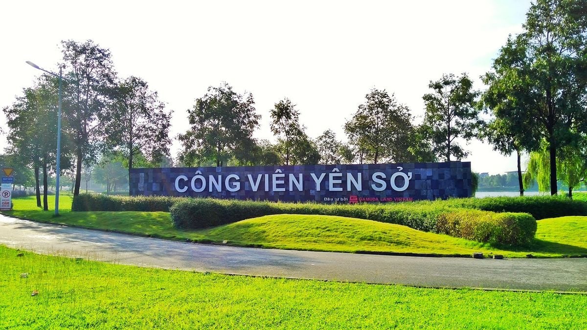 Công viên Yên Sở là công viên cây xanh lớn nhất Việt Nam. (Ảnh: Internet)