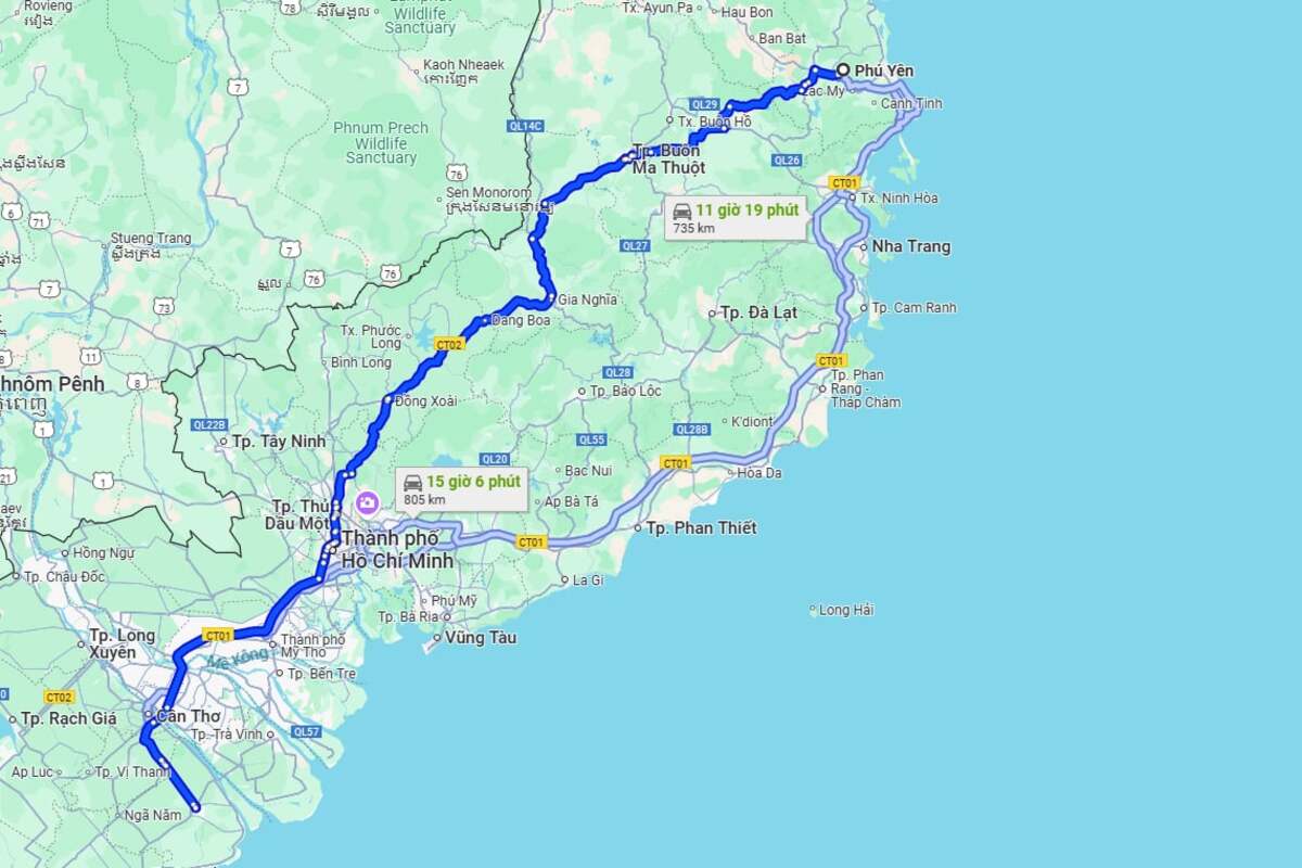 Ảnh chụp màn hình Google Maps