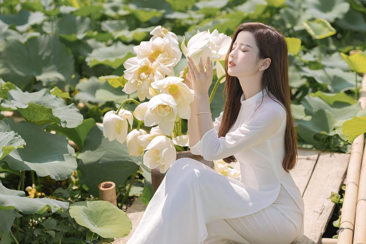 Mùa hè là thời điểm Hồ Tây khoác lên mình tấm áo sen lộng lẫy nhất. (Ảnh: Internet)