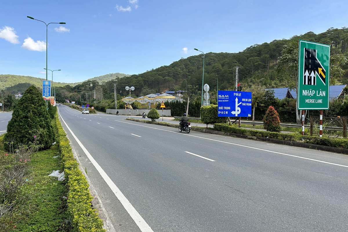Cao tốc Liên Khương - Prenn qua tỉnh Lâm Đồng. (Ảnh: Xuân Ngọc)