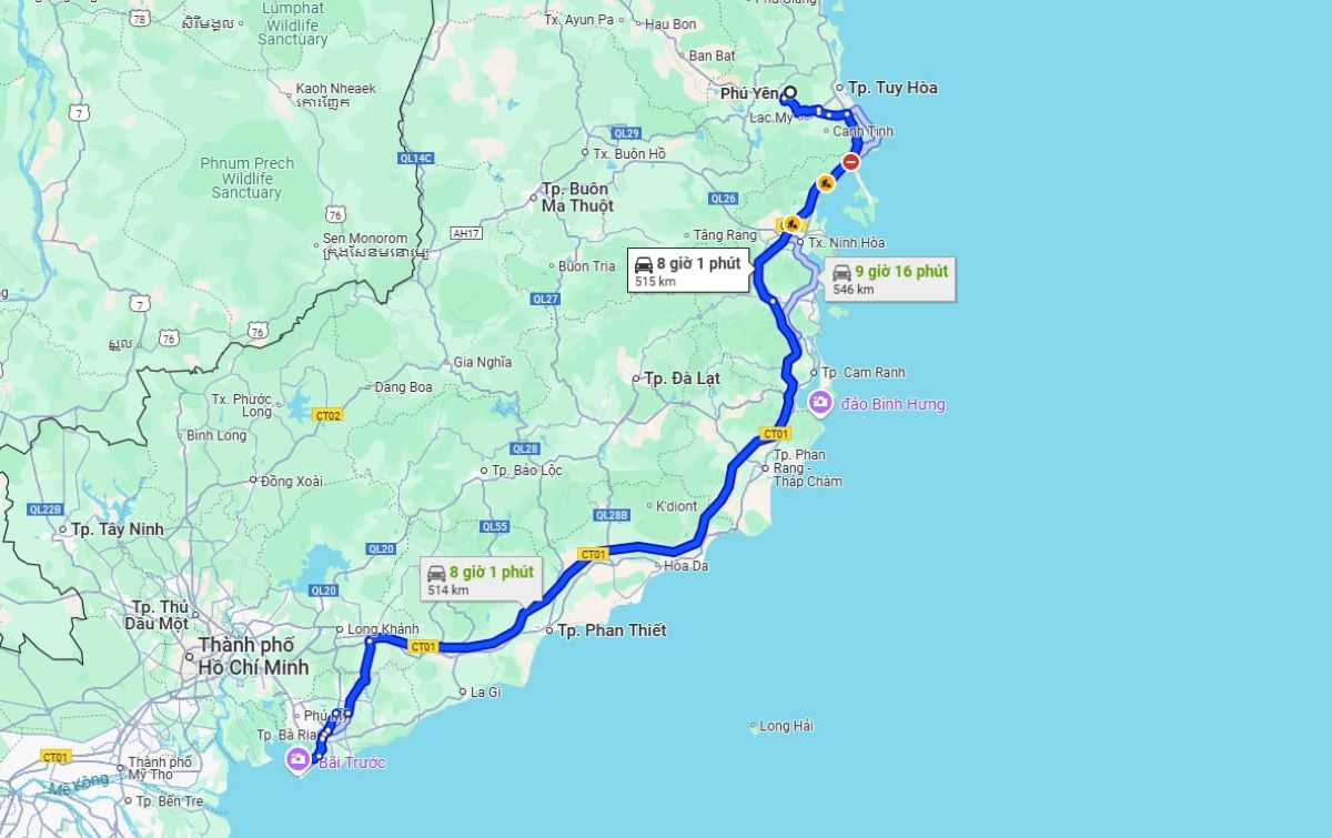 Ảnh chụp màn hình Google Maps