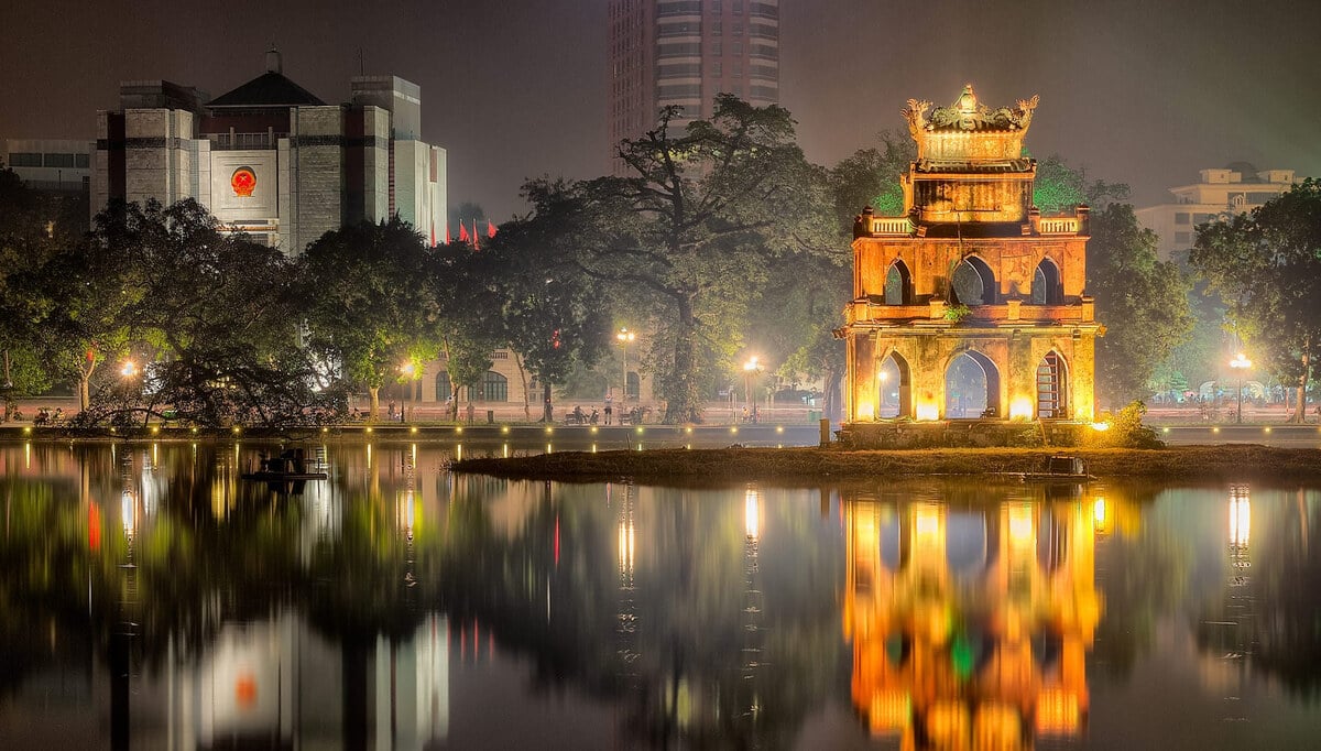 Tháp Rùa, Hồ Gươm, Hà Nội. (Ảnh: Internet)