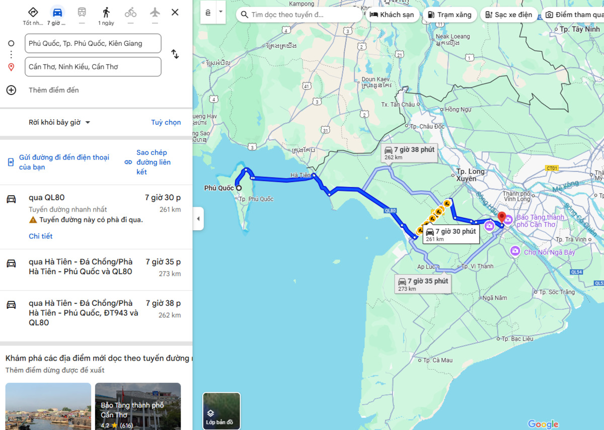 Ảnh chụp màn hình Google Maps