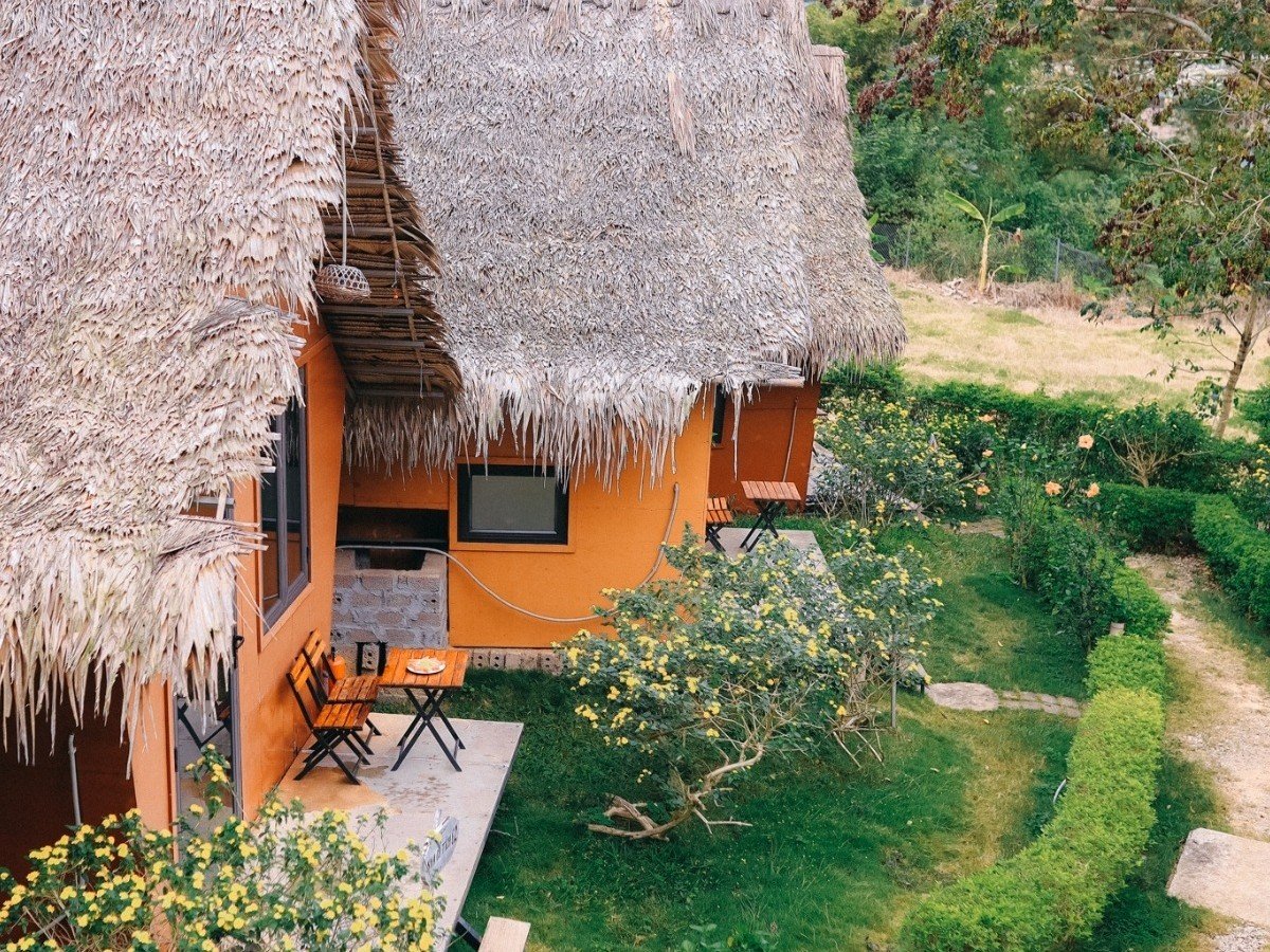Không gian cực chill và yên bình (Ảnh: Fairy House Homestay Mộc Châu)