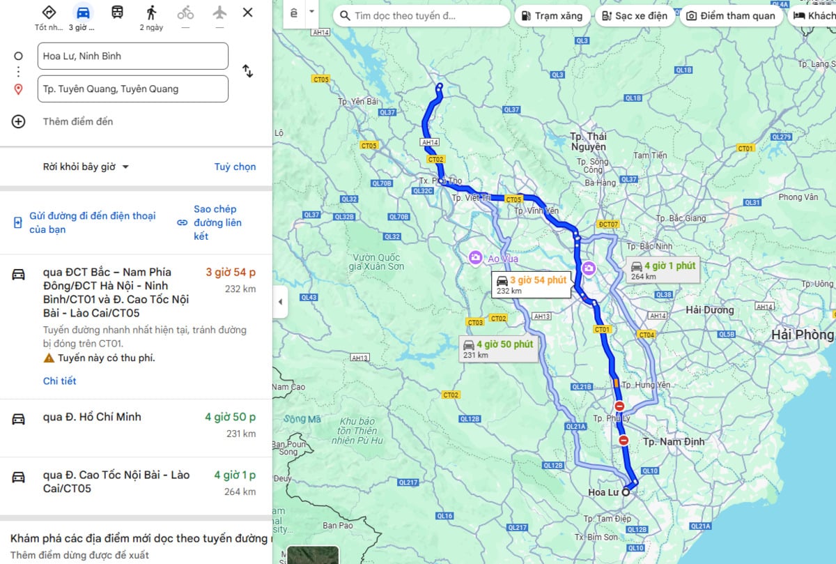 Ảnh chụp màn hình Google Maps