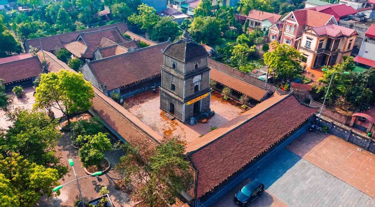 Chùa Dâu.(Ảnh: Vương Lộc)