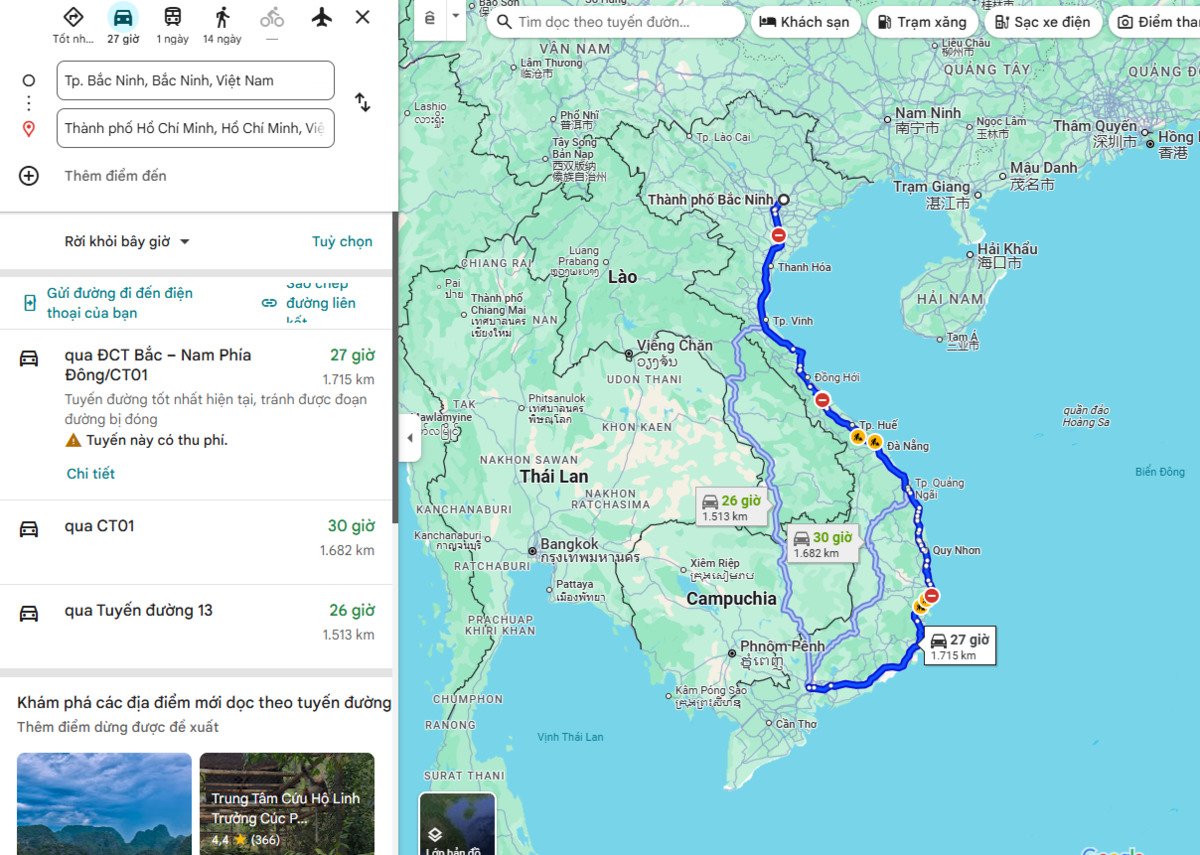 Ảnh chụp màn hình Google Maps