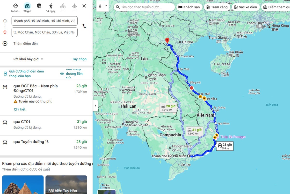 Ảnh chụp màn hình Google Maps