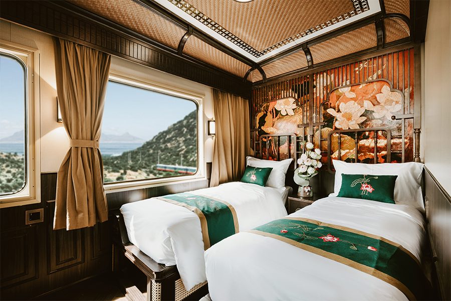 Mỗi cabin là nơi nghỉ ngơi nghỉ thanh lịch, nơi du khách thư giãn và view nhìn đẹp tuyệt mỹ dọc hành trình đất Việt (Ảnh: Sjourney)