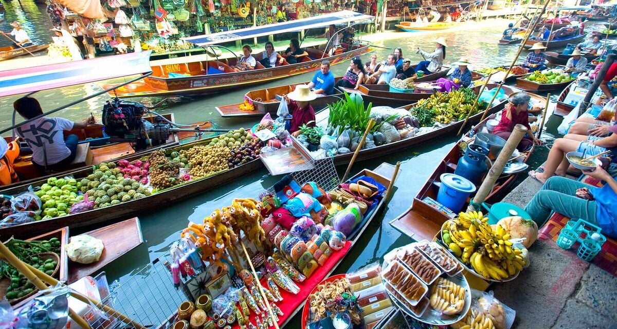 Chợ nổi Cái Răng (Nguồn: Internet)