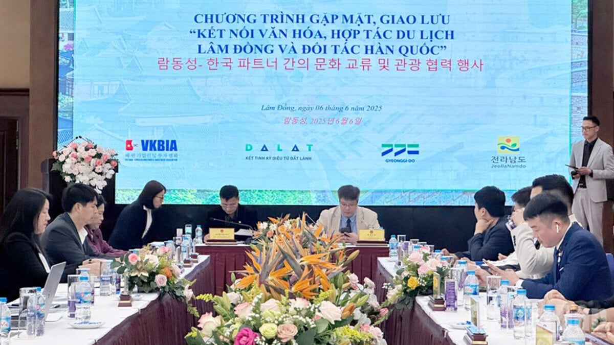 Chương trình gặp mặt, giao lưu “Kết nối văn hóa, hợp tác du lịch: Lâm Đồng và đối tác Hàn Quốc” ngày 6/2025 (Ảnh: Báo Nhân Dân)