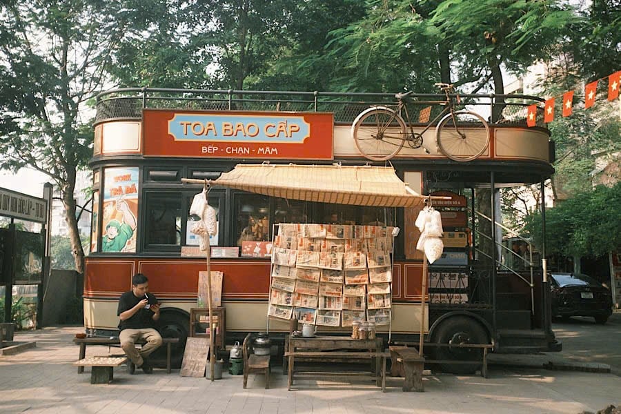 Toa tàu điện số 6 – Leng keng di sản mô phỏng ký ức Hà Nội xưa (Ảnh: Internet)