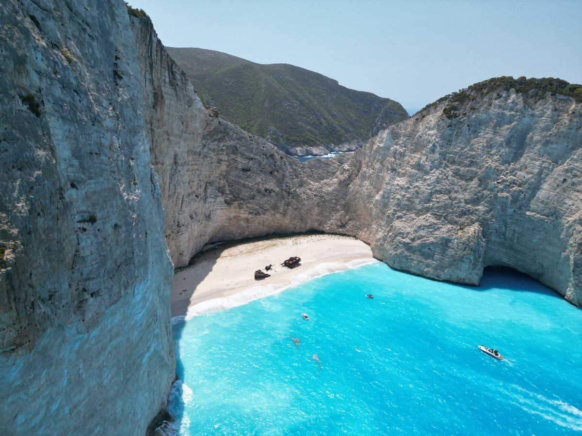 Bãi biển Navagio, Zakynthos, Hy Lạp. (Ảnh: Internet)