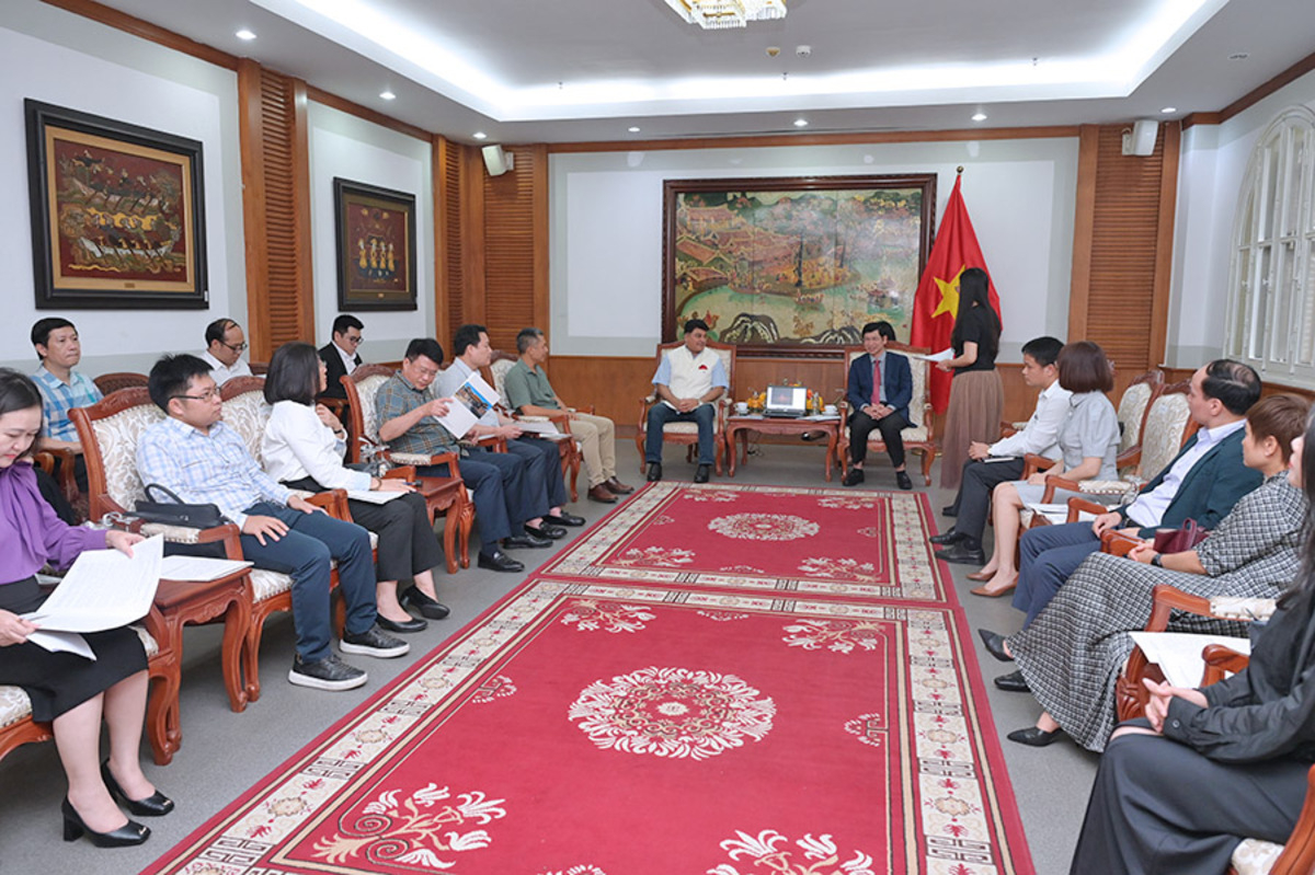 Toàn cảnh buổi tiếp (Ảnh: TITC)