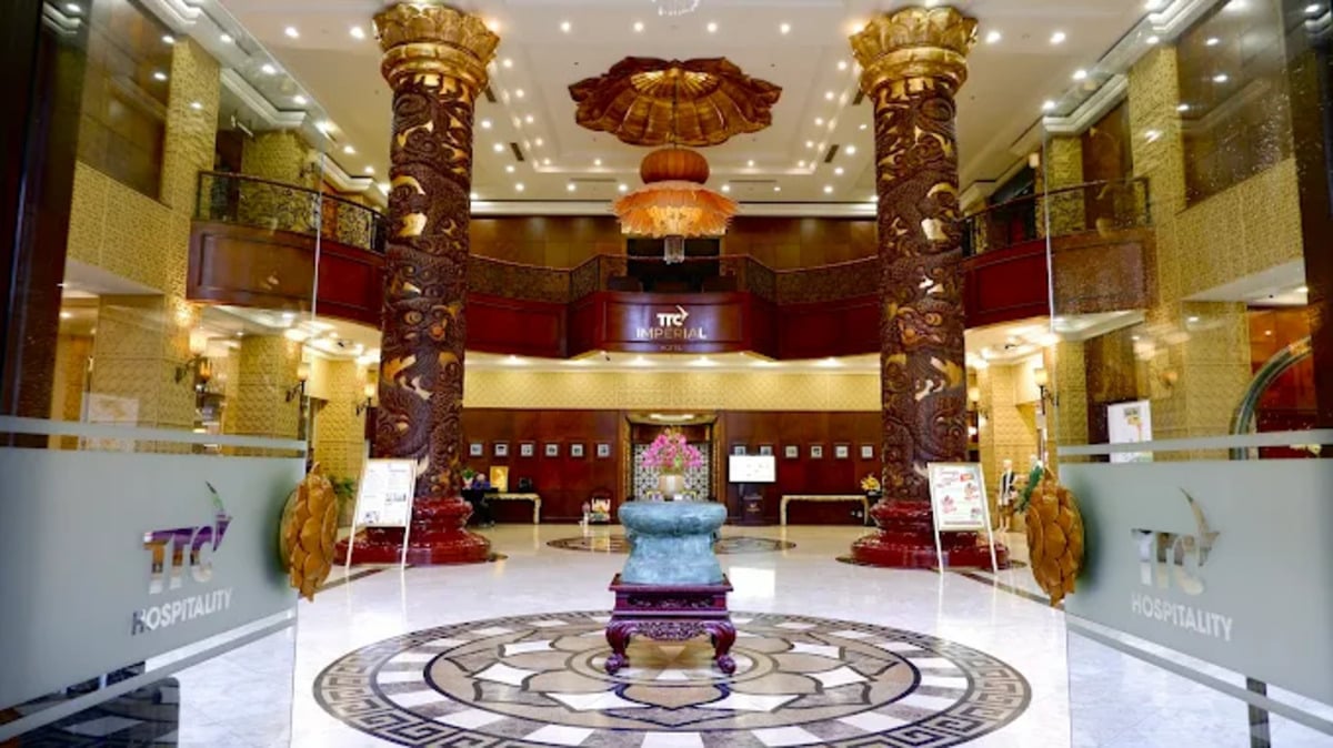 Sảnh khách sạn TTC Imperial Huế (Ảnh: TTC Imperial Hotel)