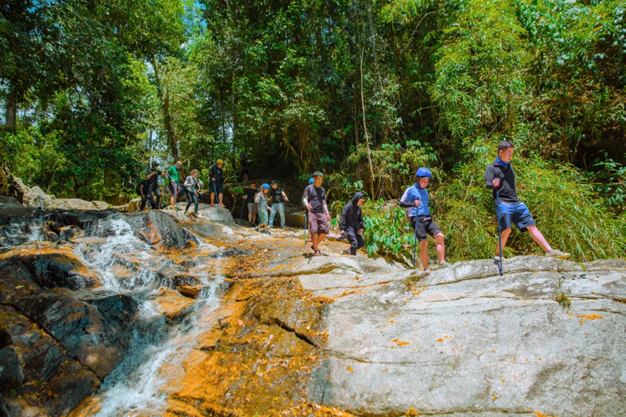 Nếu chỉ trekking nhẹ, ngắm cảnh và chụp ảnh, bạn có thể mang theo một balo nhỏ với nước uống, đồ ăn nhẹ, mũ nón, gậy leo núi, kem chống nắng và giày thể thao có độ bám tốt (Ảnh: Internet)